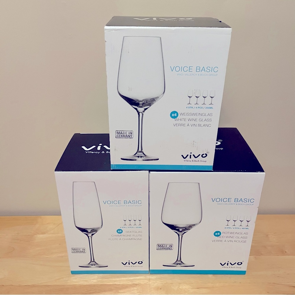NEW Villeroy & Boch Wine Glass Set